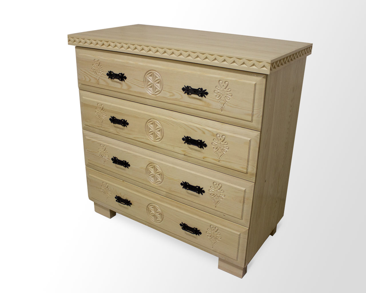 Komoda góralska czteroszufladowa